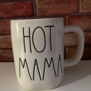 Rae Dunn Cream 'Hot Mama' Mug